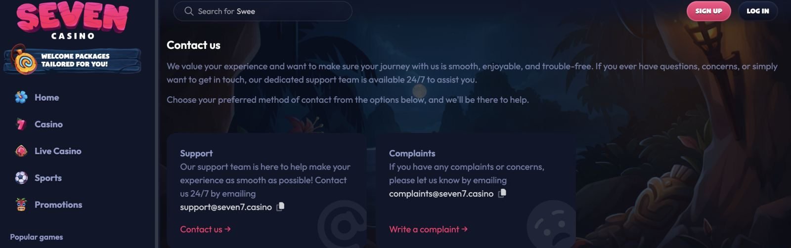 seven casino withdrawal time